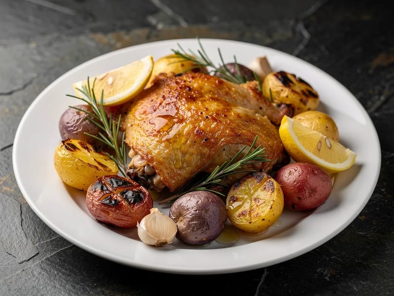 Poulet et pommes de terre à l’air fryer Poulet et pommes de terre à l’air fryer