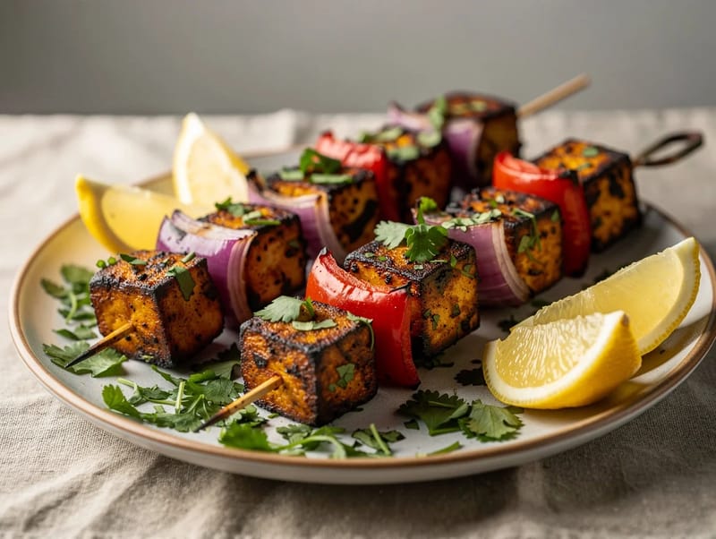 Paneer tikka z horkovzdušné fritézy Paneer tikka z horkovzdušné fritézy