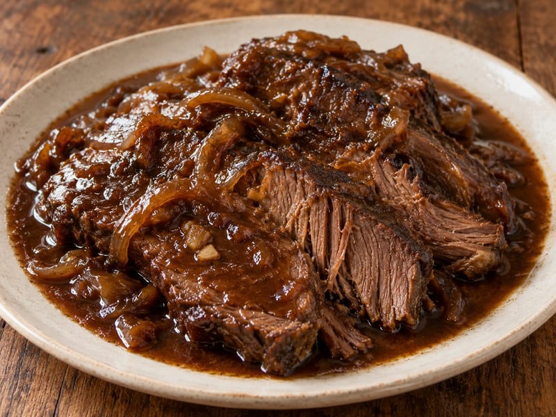 Asado Negro (venezuelai párolt marhahús sötét mártásban) Asado Negro (venezuelai párolt marhahús sötét mártásban)