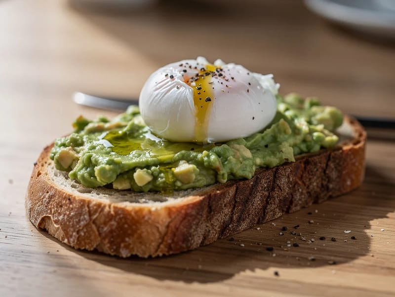 Avocado Toast with Poached Egg Avocado Toast with Poached Egg