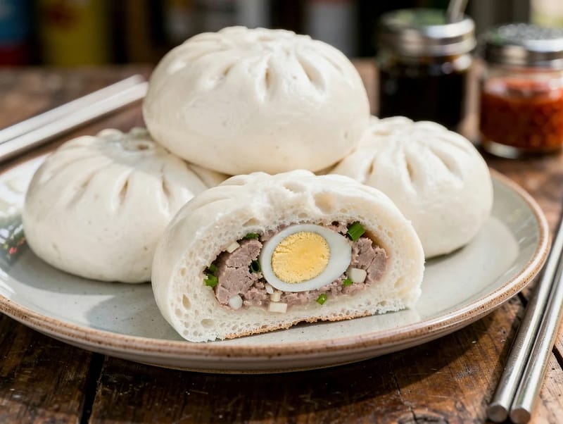 Bánh Bao (Vietnamese Steamed Pork Buns) Bánh Bao (Vietnamese Steamed Pork Buns)