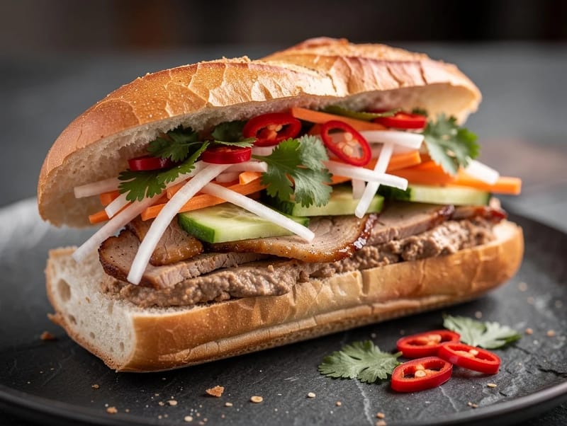 Bánh Mì (Vietnamese varkensbaguette) Bánh Mì (Vietnamese varkensbaguette)