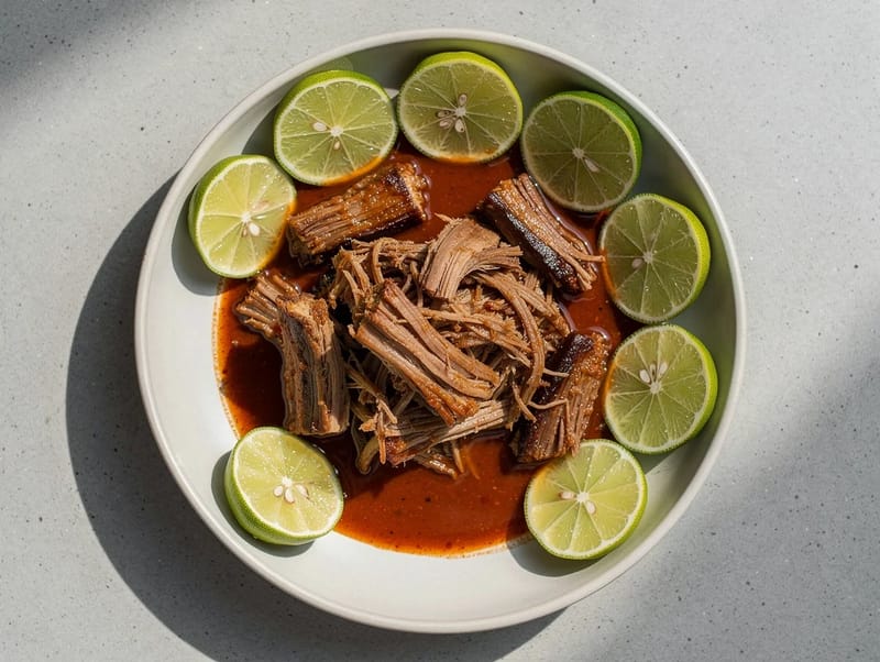 Barbacoa de Borrego (Mexican Slow-Cooked Lamb in Chilli Broth) Barbacoa de Borrego (Mexican Slow-Cooked Lamb in Chilli Broth)