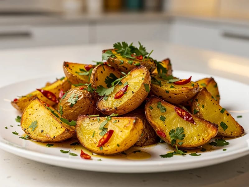 Batata Harra (Spicy Roasted Potatoes with Coriander and Chilli) Batata Harra (Spicy Roasted Potatoes with Coriander and Chilli)