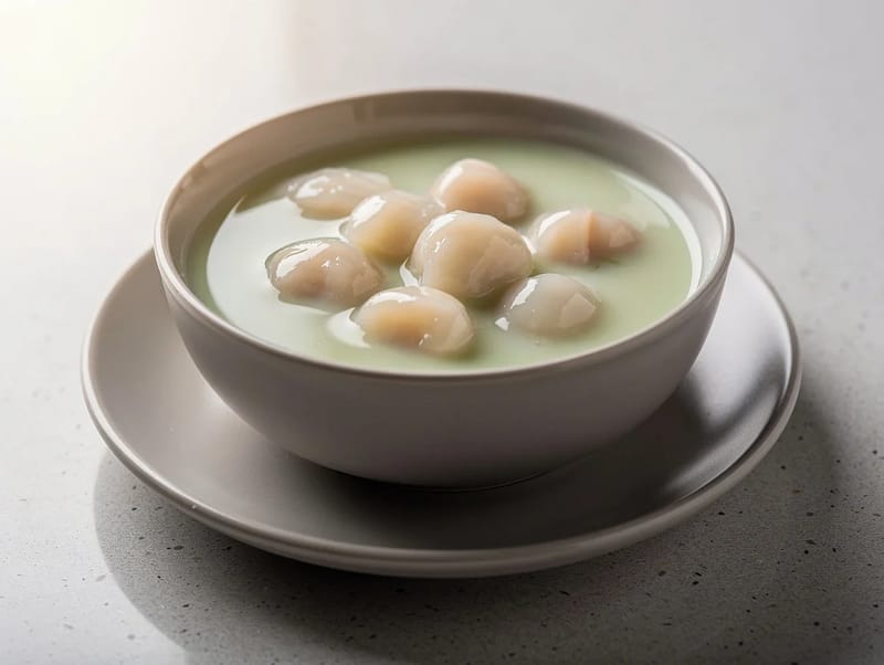 Bua Loy (süße Reisklößchen in Kokosmilch) Bua Loy (süße Reisklößchen in Kokosmilch)