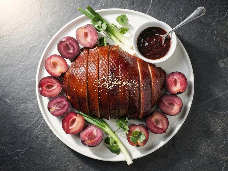 Cantonese Roast Duck with Plum Sauce Cantonese Roast Duck with Plum Sauce