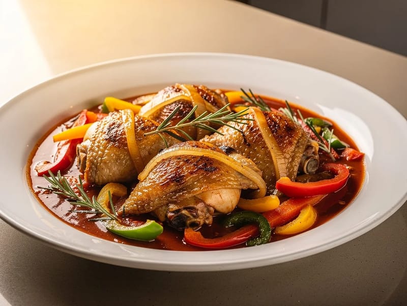Pollo alla Cacciatora (version moderne légère) Pollo alla Cacciatora (version moderne légère)