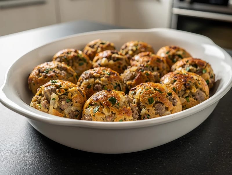 Christmas Sausage Stuffing Balls Christmas Sausage Stuffing Balls
