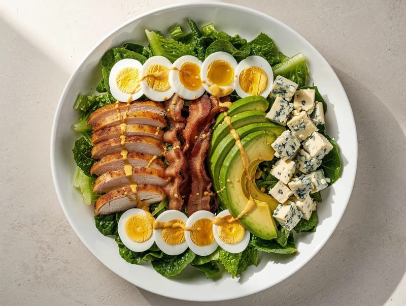Cobb Salad (Chicken, Bacon, Egg, Avocado and Blue Cheese Salad) Cobb Salad (Chicken, Bacon, Egg, Avocado and Blue Cheese Salad)