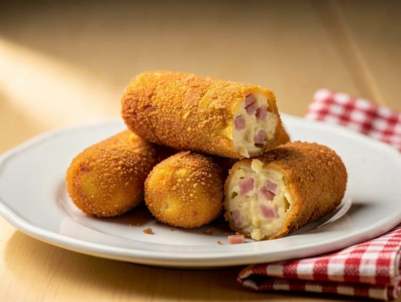 Croquetas de Jamón (Ham and Béchamel Croquettes) Croquetas de Jamón (Ham and Béchamel Croquettes)