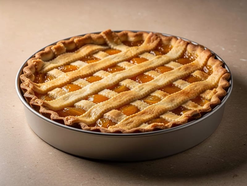 Crostata di Marmellata (italiensk terte med aprikossyltetøy) Crostata di Marmellata (italiensk terte med aprikossyltetøy)