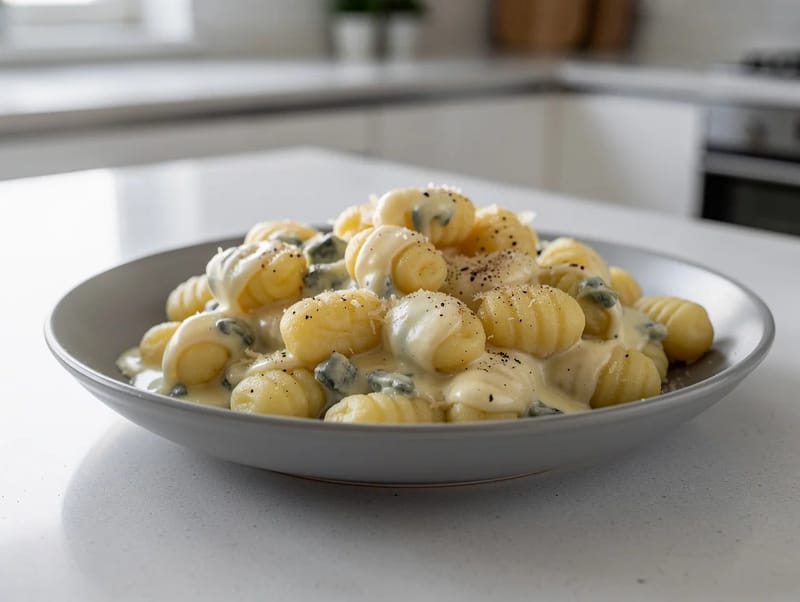 Gnocchi al Gorgonzola (ñoquis con queso azul) Gnocchi al Gorgonzola (ñoquis con queso azul)