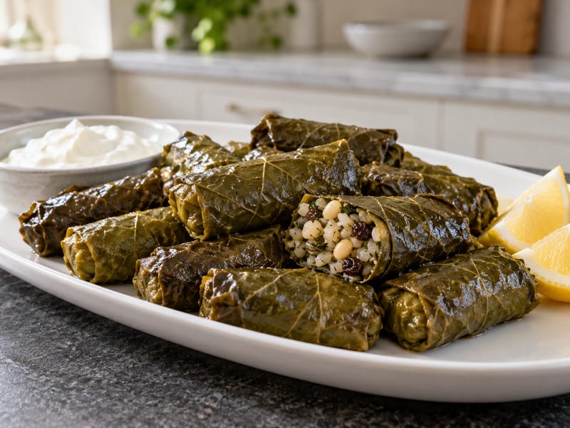 Sarma (töltött szőlőlevél fűszeres rizzsel) Sarma (töltött szőlőlevél fűszeres rizzsel)