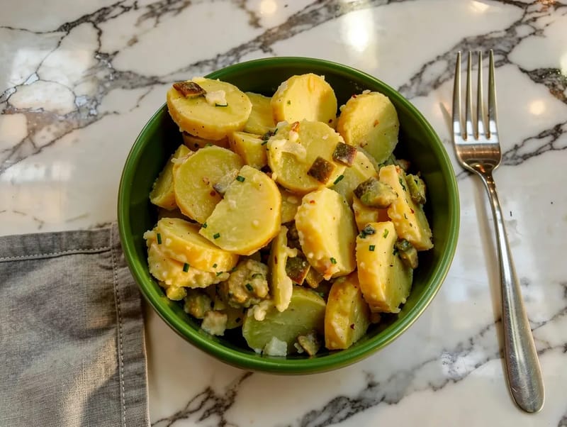 Kartoffelsalat (German Potato Salad with Mustard Dressing) Kartoffelsalat (German Potato Salad with Mustard Dressing)