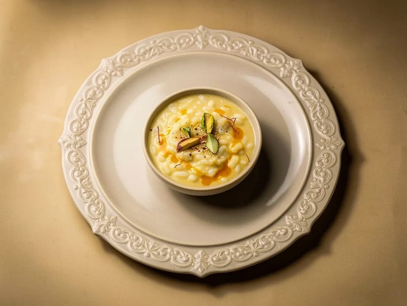 Kheer (Indian Rice Pudding with Cardamom and Saffron) Kheer (Indian Rice Pudding with Cardamom and Saffron)
