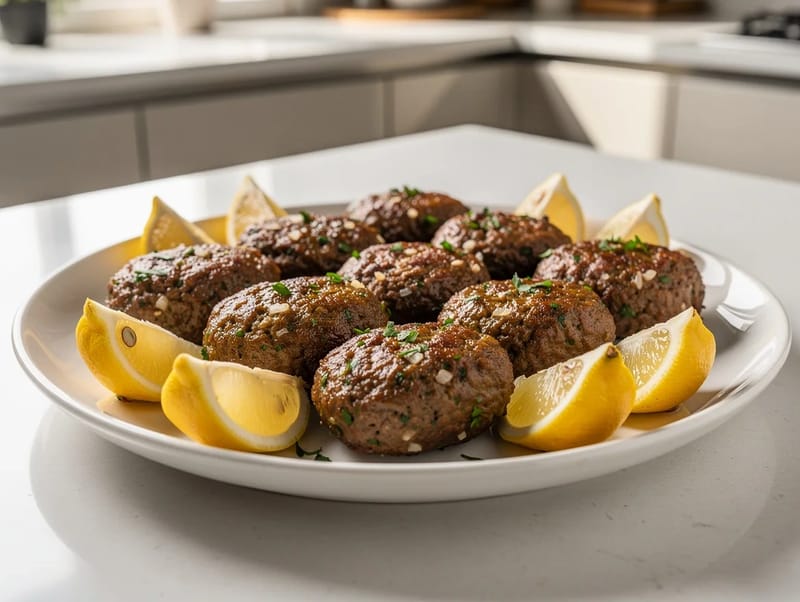 Köfte (albóndigas turcas de ternera) Köfte (albóndigas turcas de ternera)
