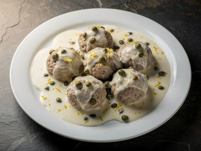 Königsberger Klopse (Meatballs in Caper Cream Sauce) Königsberger Klopse (Meatballs in Caper Cream Sauce)