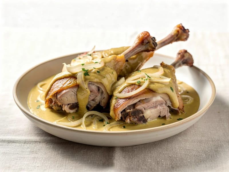 Konijn met Mosterd (Rabbit in Mustard Sauce) Konijn met Mosterd (Rabbit in Mustard Sauce)