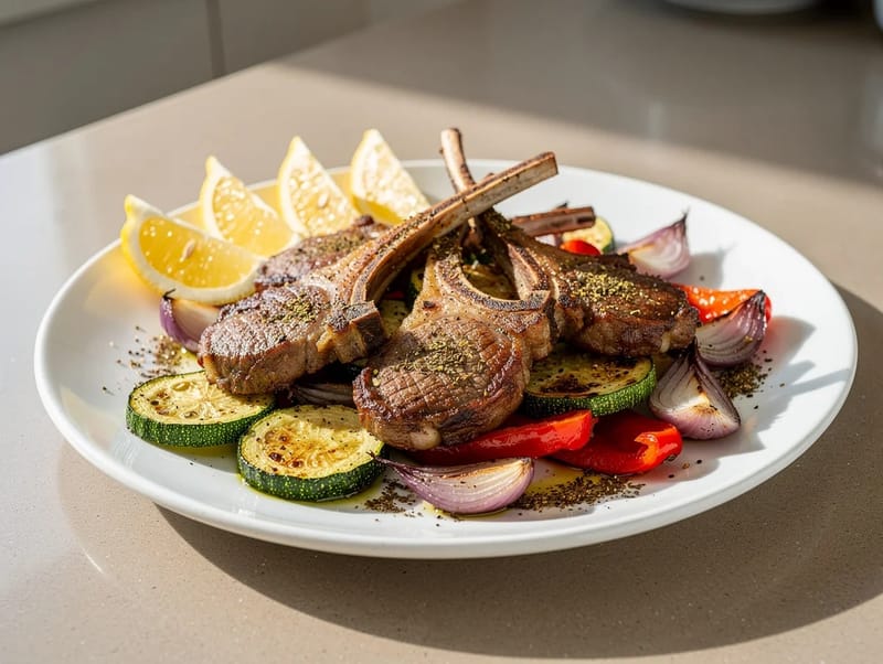 Fırın Sebzeli Za’atar Kuzu Pirzola Fırın Sebzeli Za’atar Kuzu Pirzola