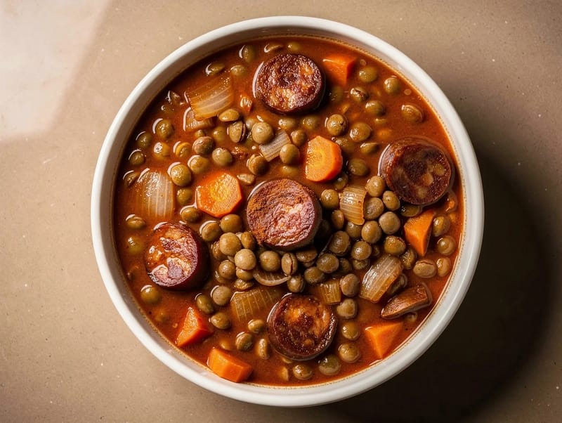 Lentejas con Chorizo (Spanish Lentil and Chorizo Stew) Lentejas con Chorizo (Spanish Lentil and Chorizo Stew)