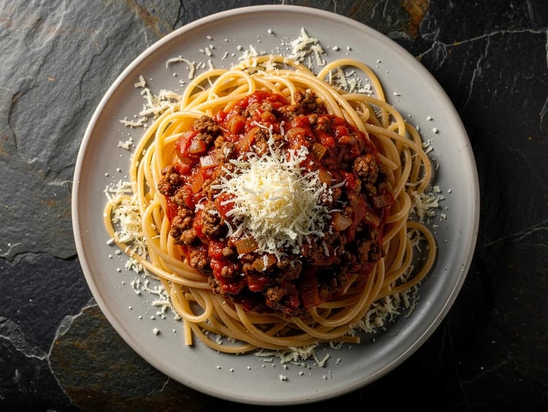 Makaronia me Kima (Greek Spaghetti with Minced Beef and Tomato Sauce) Makaronia me Kima (Greek Spaghetti with Minced Beef and Tomato Sauce)