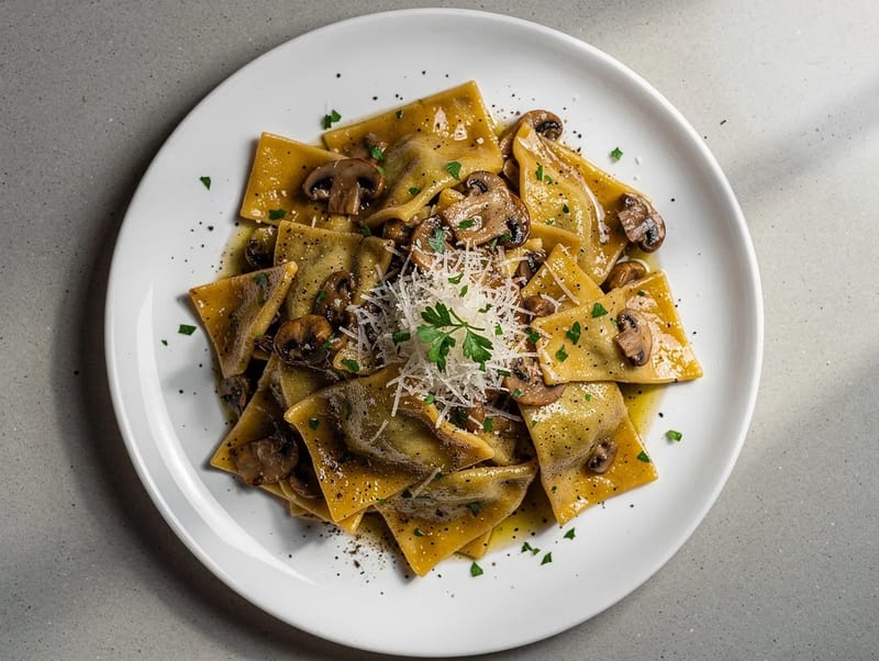 Maltagliati con Funghi Porcini (pasta con funghi porcini) Maltagliati con Funghi Porcini (pasta con funghi porcini)