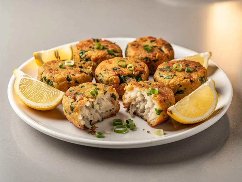 Bacalhau Cakes (portugisiske klipfiskefrikadeller) Bacalhau Cakes (portugisiske klipfiskefrikadeller)
