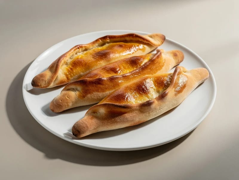 Moderne pide-fladbrød Moderne pide-fladbrød