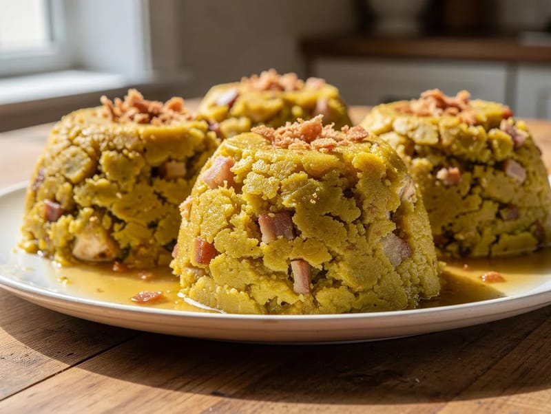 Mofongo (Fried Plantain Mash with Garlic and Pork Crackling) Mofongo (Fried Plantain Mash with Garlic and Pork Crackling)