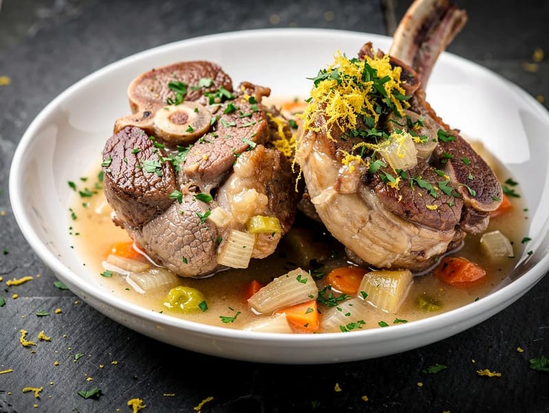 Ossobuco Bianco (jarretes de ternera braseados en blanco) Ossobuco Bianco (jarretes de ternera braseados en blanco)