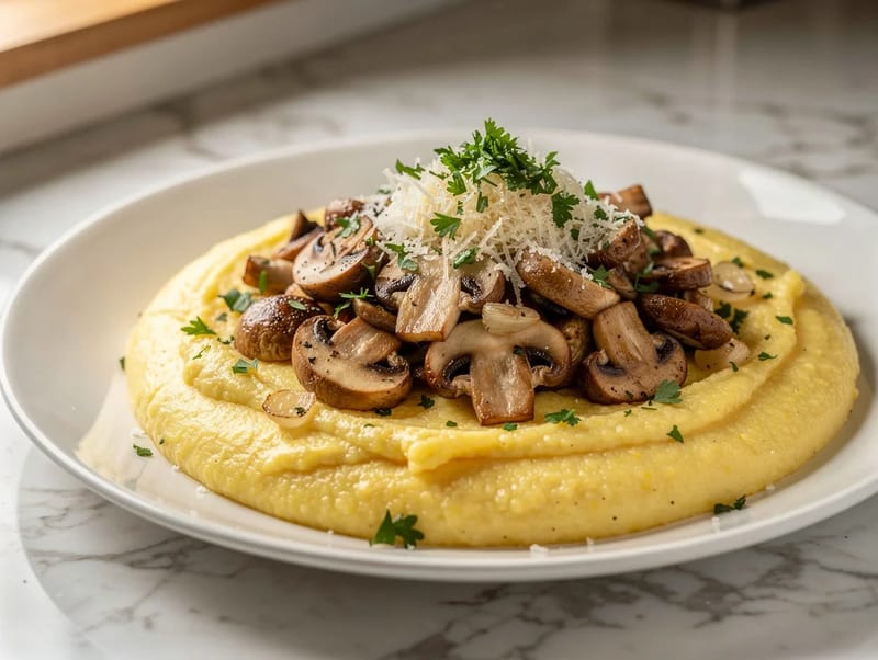 Polenta e Funghi (Polenta with Mushrooms) Polenta e Funghi (Polenta with Mushrooms)