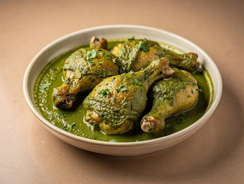 Pollo en Pipián Verde (Chicken in Green Pumpkin Seed Sauce) Pollo en Pipián Verde (Chicken in Green Pumpkin Seed Sauce)