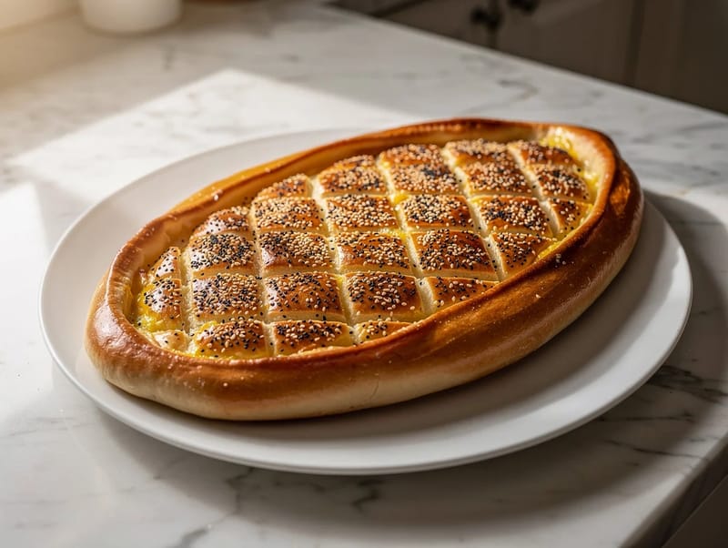 Ramadan Pide (tyrkisk iftar-fladbrød) Ramadan Pide (tyrkisk iftar-fladbrød)