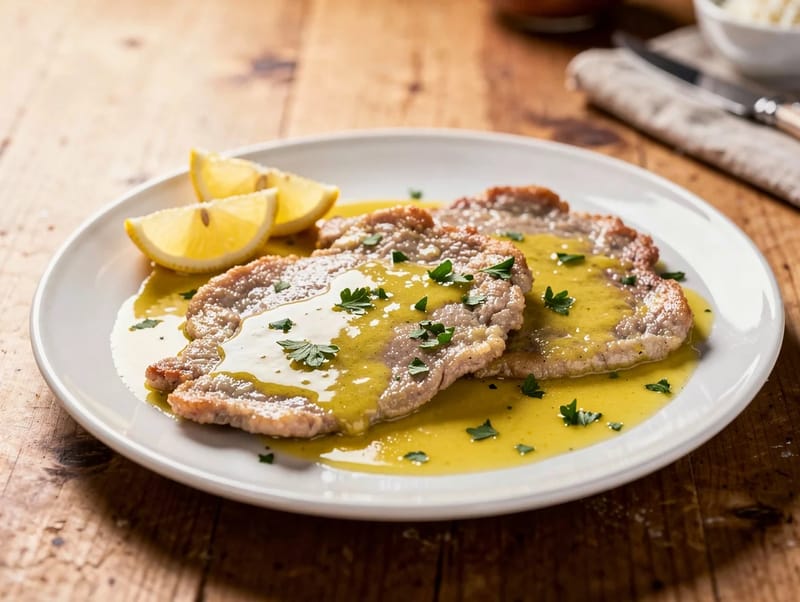 Scaloppine al Limone (Veal Cutlets with Lemon Sauce) Scaloppine al Limone (Veal Cutlets with Lemon Sauce)