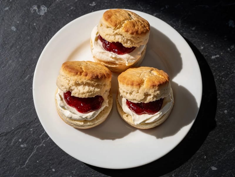Scones with Clotted Cream Scones with Clotted Cream