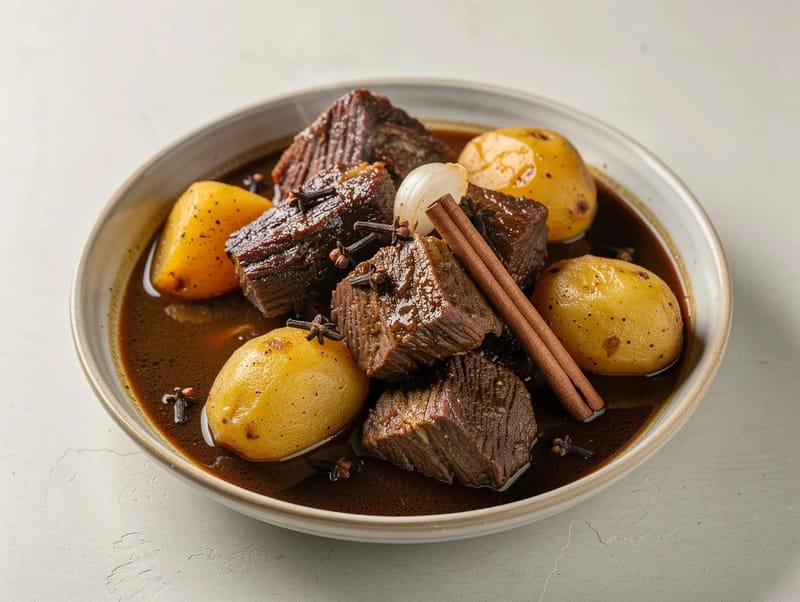 Semur Daging (indonéské hovězí dušené ve sladké sójové omáčce) Semur Daging (indonéské hovězí dušené ve sladké sójové omáčce)