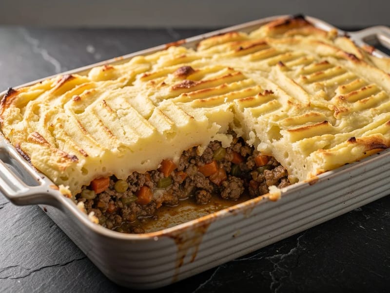Scottish Shepherd’s Pie (hachis d’agneau gratiné à la purée) Scottish Shepherd’s Pie (hachis d’agneau gratiné à la purée)