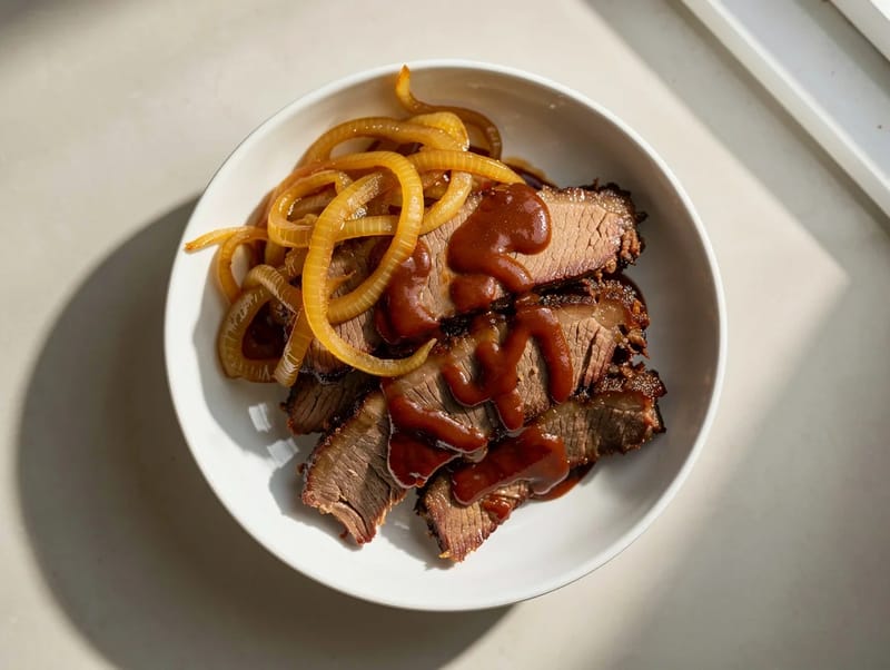 Slow Cooker Beef Brisket with BBQ Sauce Slow Cooker Beef Brisket with BBQ Sauce