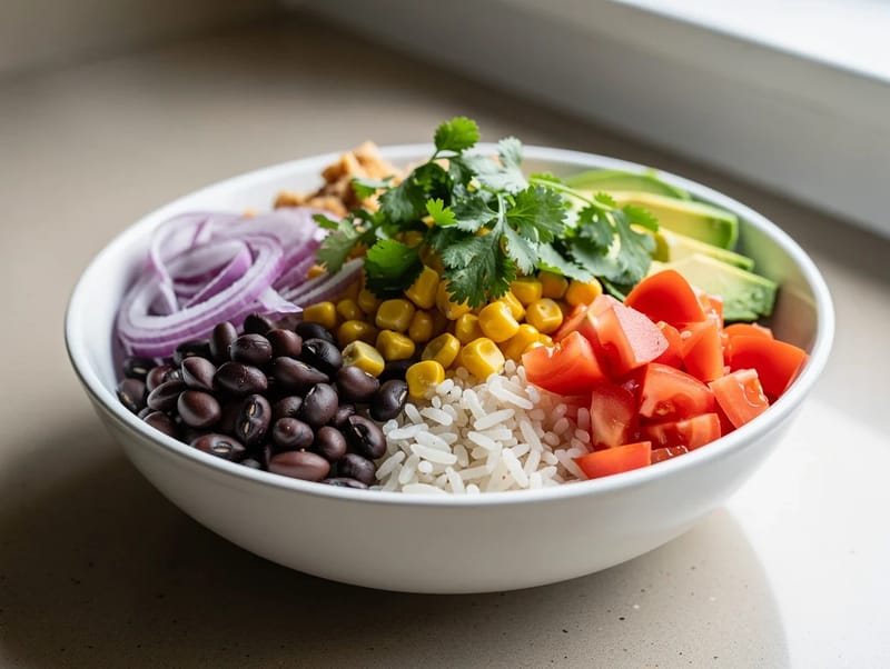 Southwest Black Bean Burrito Bowl Southwest Black Bean Burrito Bowl