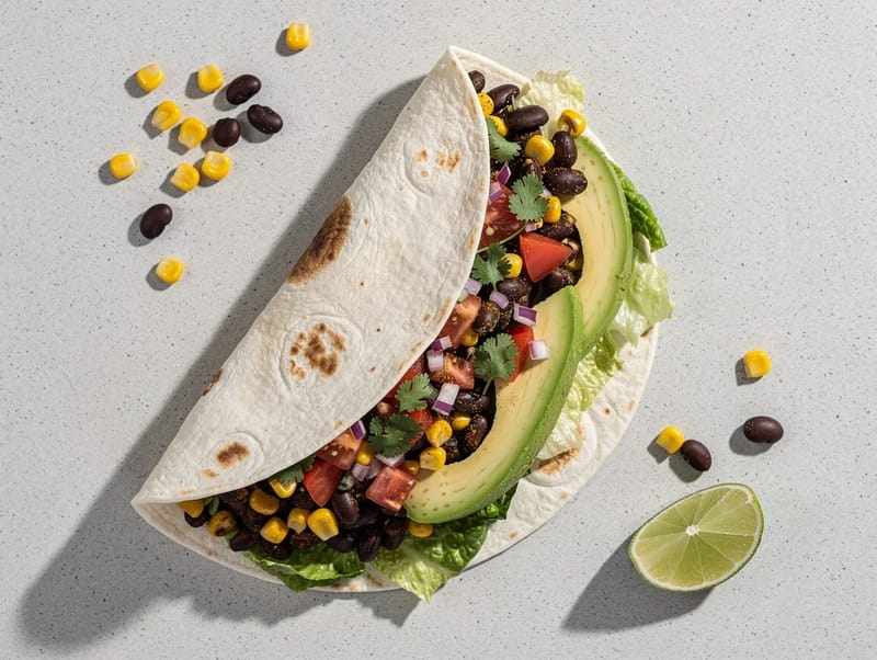 Southwest Black Bean Wrap Southwest Black Bean Wrap