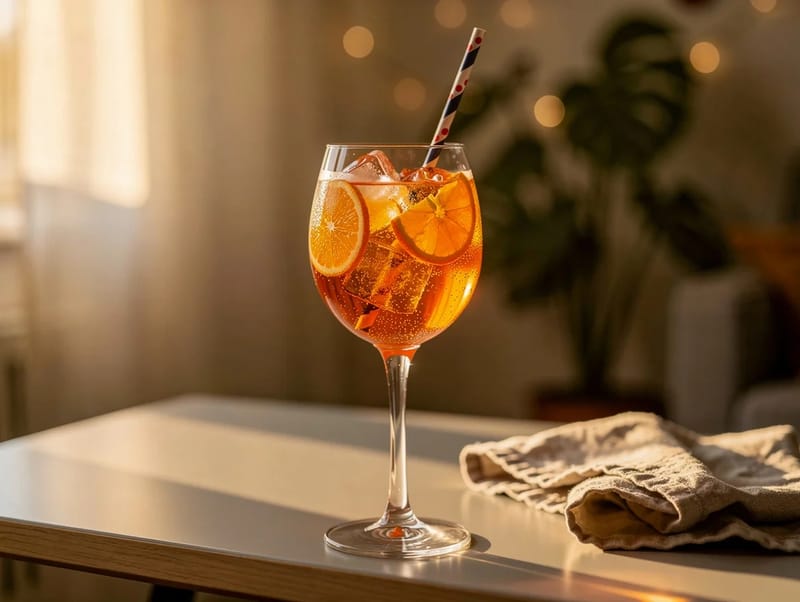 Aperol Spritz (Aperol, prosecco e água com gás) Aperol Spritz (Aperol, prosecco e água com gás)