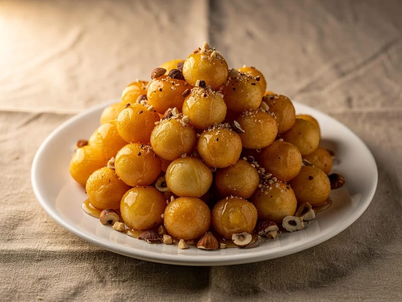 Struffoli (Neapolitan Honey Fritters) Struffoli (Neapolitan Honey Fritters)