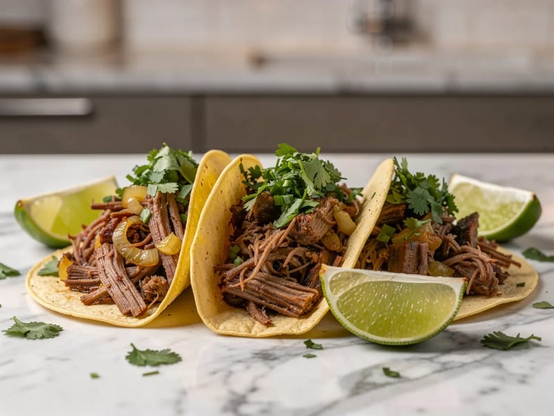 Tacos de Barbacoa de Res (Slow-Cooked Beef Tacos) Tacos de Barbacoa de Res (Slow-Cooked Beef Tacos)