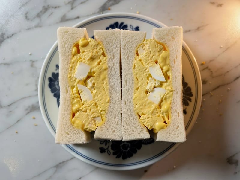 Tamago Sando (Sanduíche japonês de ovo) Tamago Sando (Sanduíche japonês de ovo)