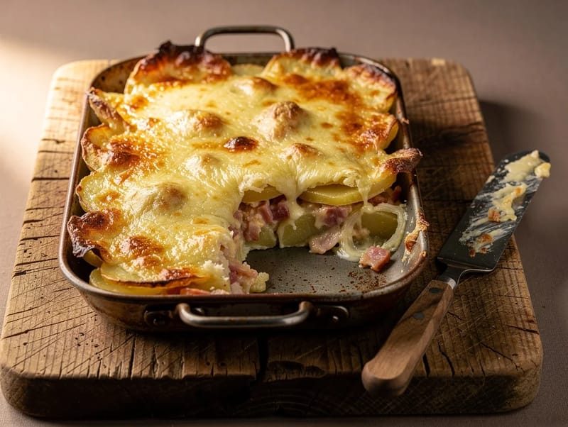 Tartiflette (Potato Bake with Bacon, Onions and Reblochon) Tartiflette (Potato Bake with Bacon, Onions and Reblochon)
