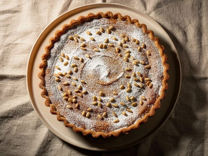 Torta della Nonna (Italian Custard and Pine Nut Tart) Torta della Nonna (Italian Custard and Pine Nut Tart)