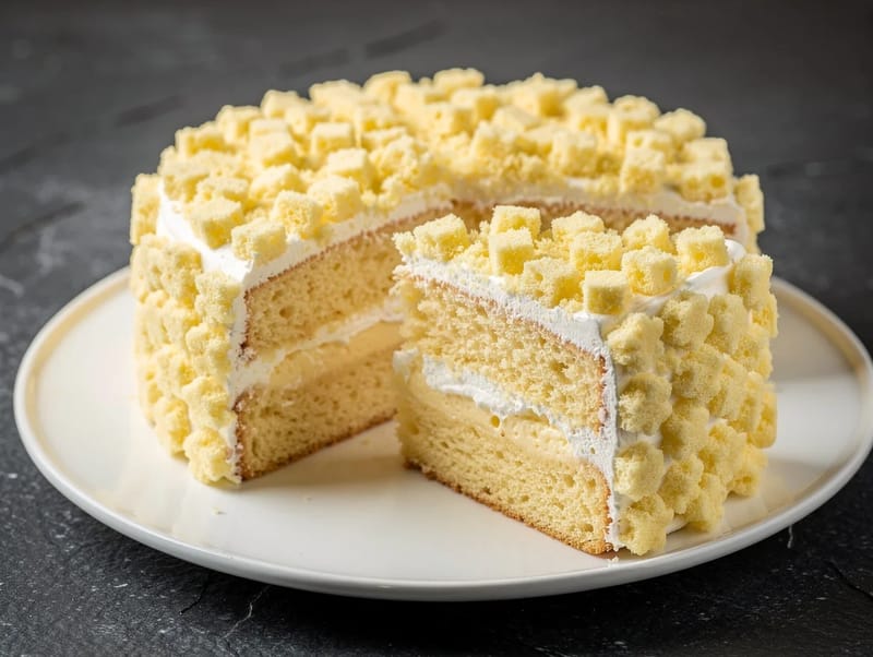 Torta Mimosa (Italian Sponge Cake with Pastry Cream) Torta Mimosa (Italian Sponge Cake with Pastry Cream)