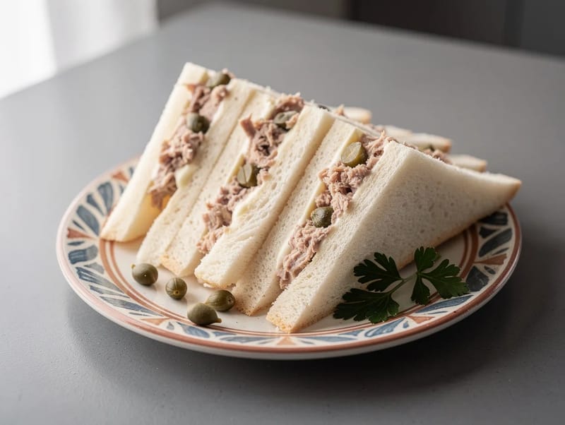 Tramezzini al Tonno e Capperi (Italian Tuna and Caper Sandwiches) Tramezzini al Tonno e Capperi (Italian Tuna and Caper Sandwiches)