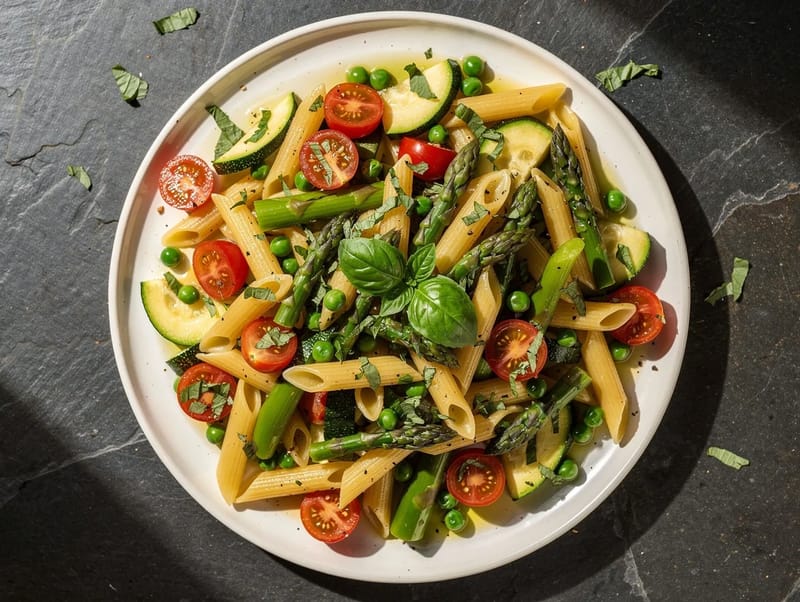 Vegan Pasta Primavera Vegan Pasta Primavera