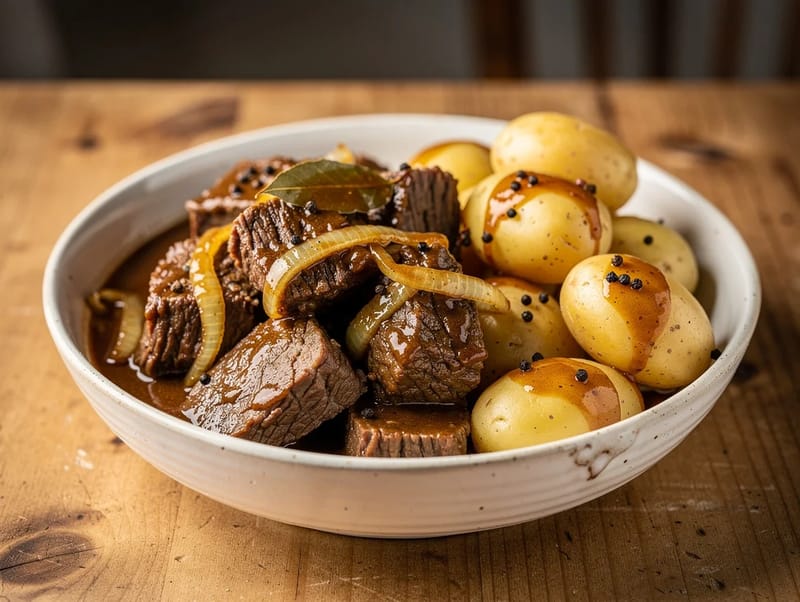 Westfälischer Pfefferpotthast (Westphalian Beef and Pepper Stew) Westfälischer Pfefferpotthast (Westphalian Beef and Pepper Stew)
